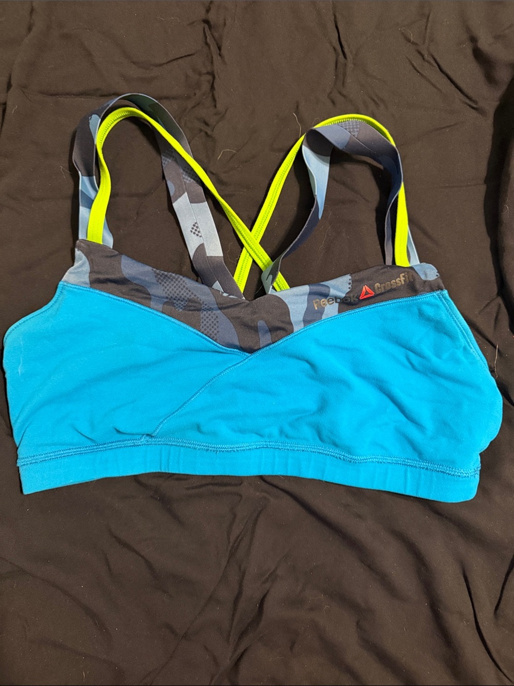 Reebok CrossFit Camo Trim Sports Bra